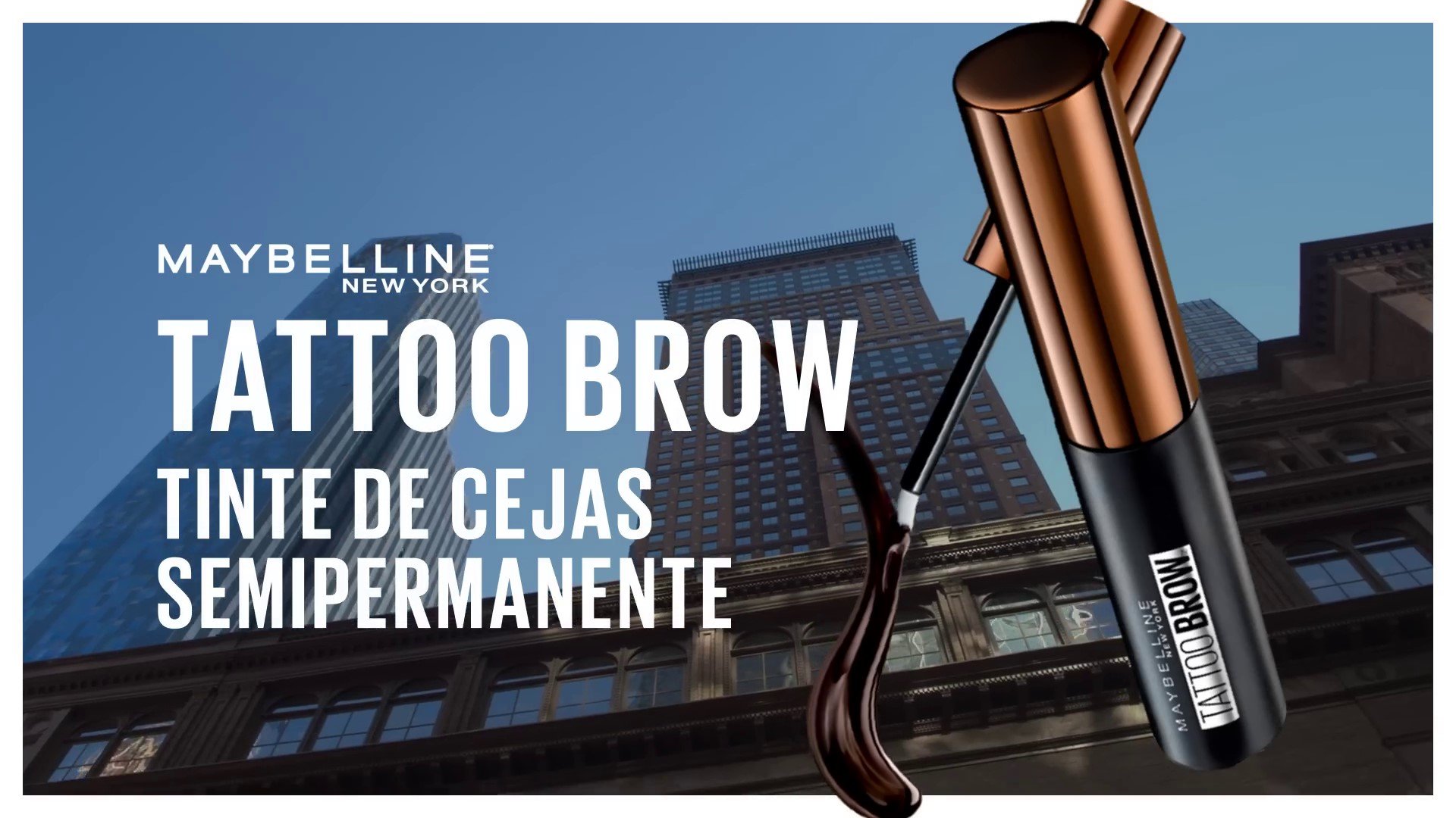Tattoo Brow Gel Maybelline Portada video influencers