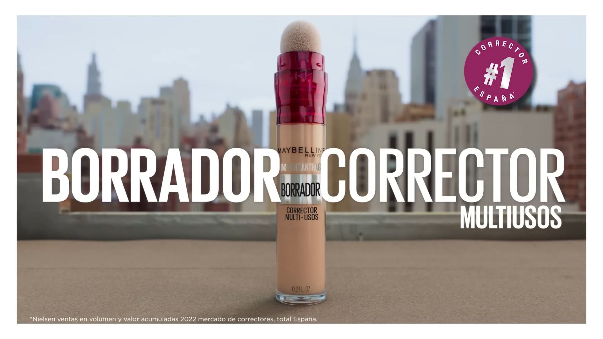 MAYBELLINE EL BORRADOR MAQUILLAJE TRATAMIENTO ÁCIDO HIALURÓNICO + COLÁGENO  SPF 18 TONO 30 SAND 20 ml - Cosmetics & Co