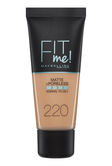 maybelline base maquillaje fitme mate afina poros tono natural beige 220