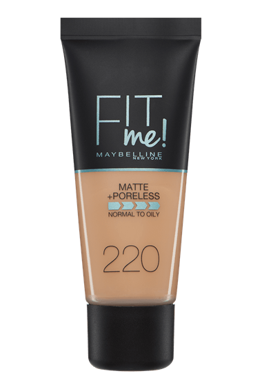 maybelline base maquillaje fitme mate afina poros tono natural beige 220