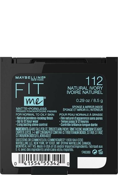 Maybelline pressed powder Fit Me matte poreless natural ivory 041554553420 b