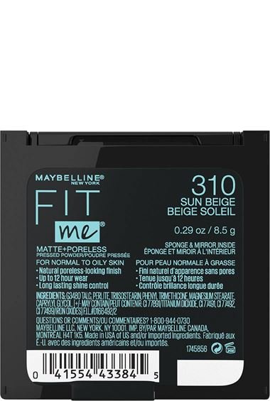 Maybelline pressed powder Fit Me matte poreless sun beige 041554433845 b