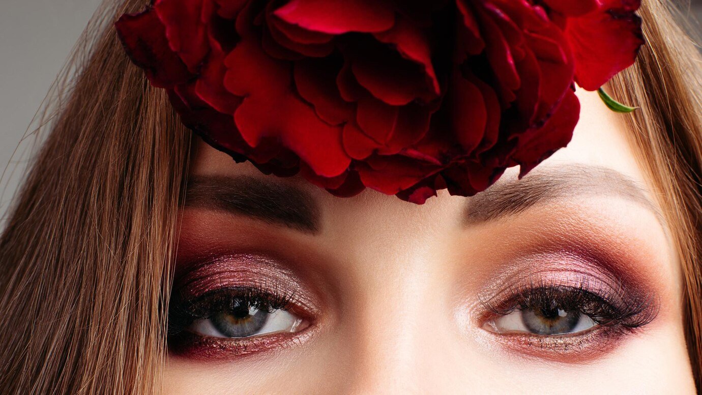 sombras de ojos navideñas