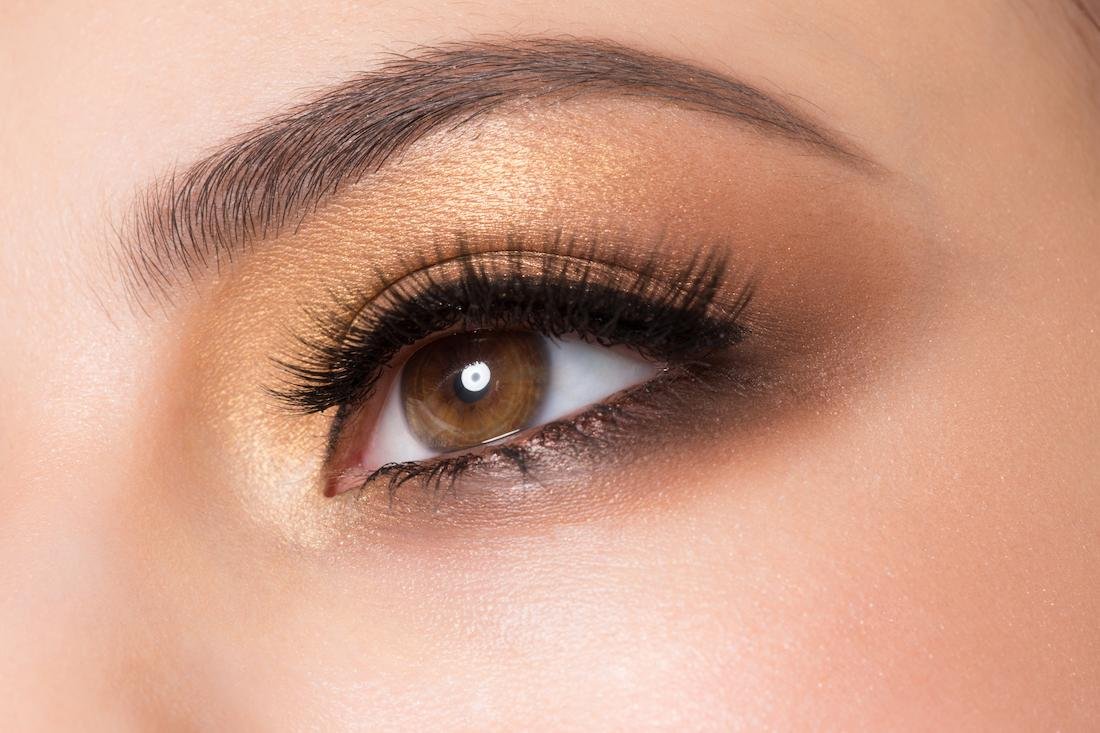 maquillaje de ojos de noche