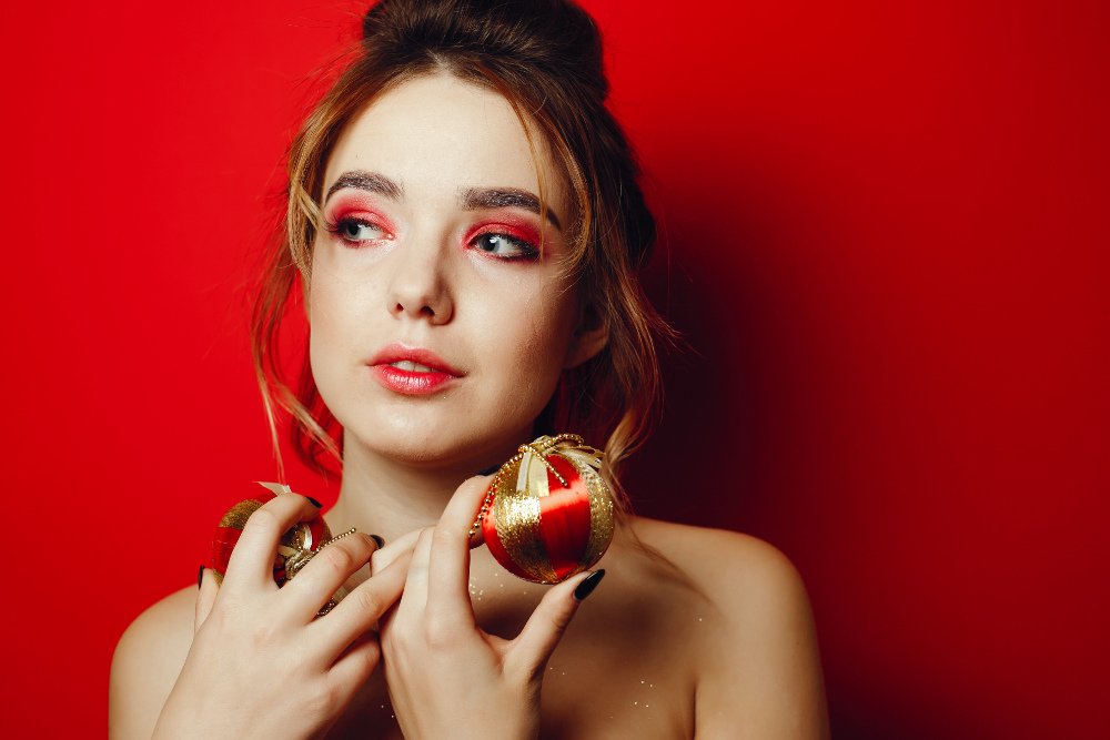 maquillaje de navidad facil