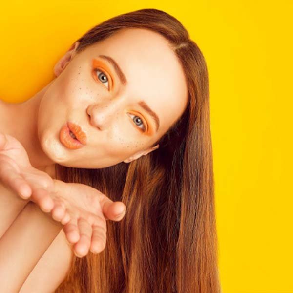 maquillaje naranja