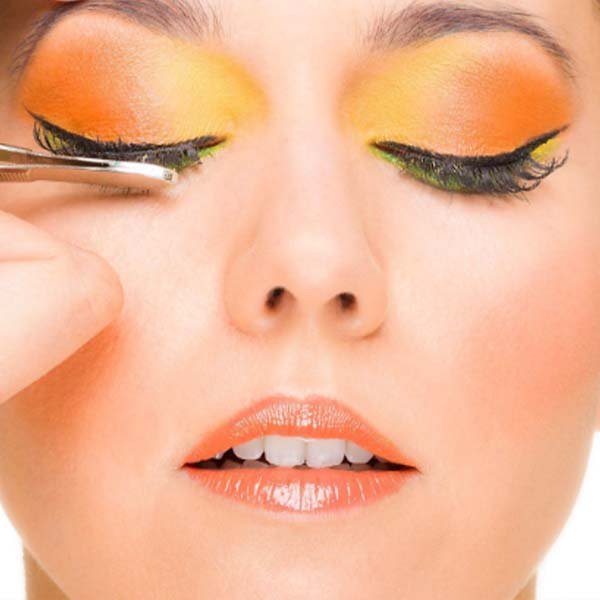 maquillaje ojos naranja 