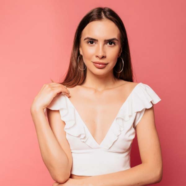 sombras maquillaje para vestido blanco